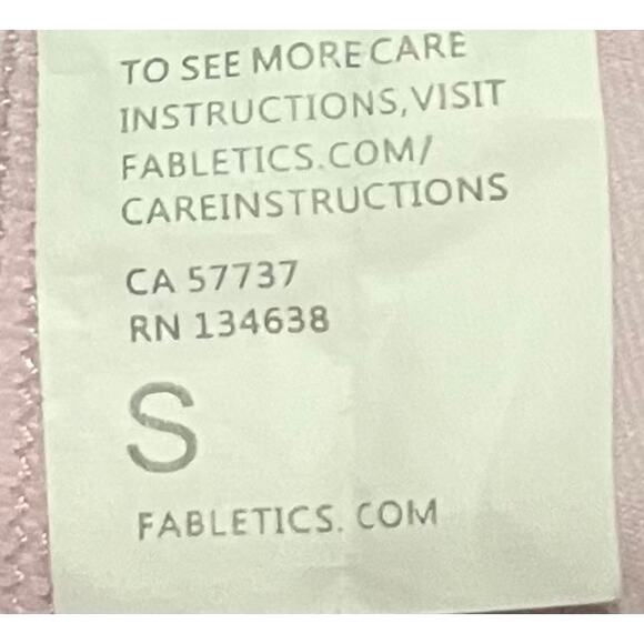 FABLETICS POWER HOLD FULL LENGTH YOGA LEGGINGS, WOMENS, S, PINK PURPLE WHITE - Picture 10 of 10